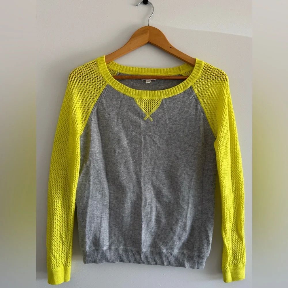 GAP Designed & Crafted Womens Sweater Gray Knit Pullover Knit Soft Saze S